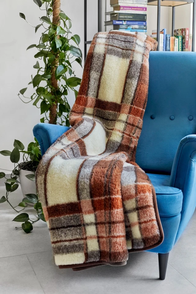 Woolmark Merino Pure Wool Decke Wurf Bettbezug Sofa Pad Natürlich, Alle Größen - Bild 3 von 4
