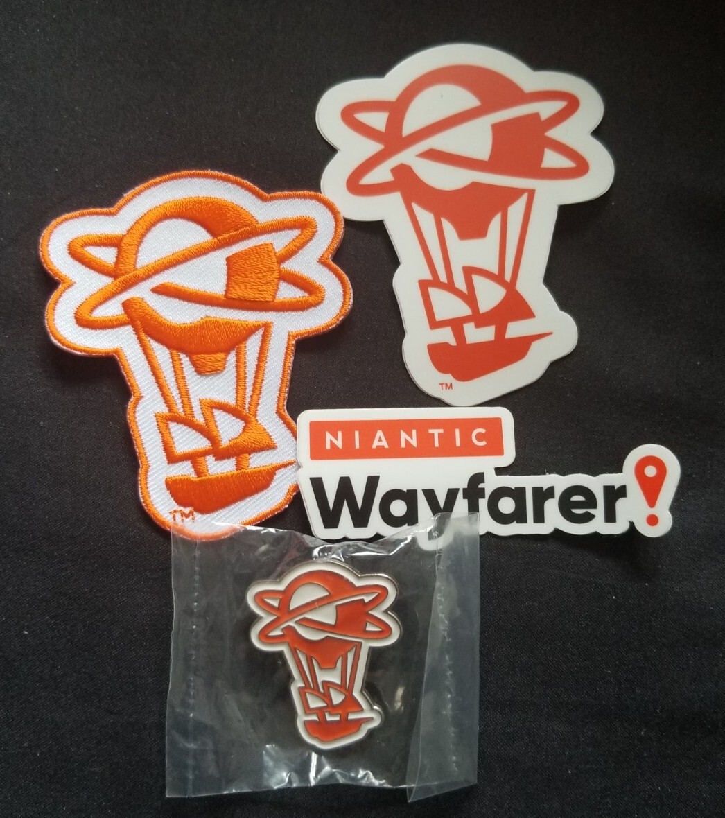 Pokemon Go Niantic Airship Pin Badge Stickers Patch Community Day  