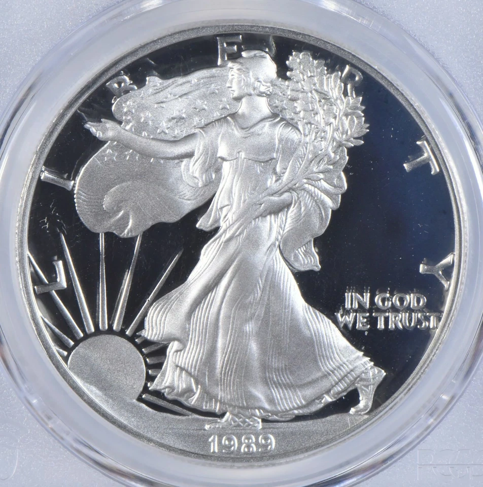 1989-S PR70 CAM PCGS American Silver Eagle Proof 70 - Image 3 of 4