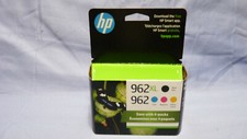 New GENUINE HP 962XL Black  962 Color Ink Cartridges In Retail Box 07/2027