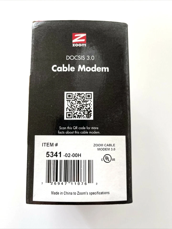 New Zoom Cable Modem Docsis 3.0 172 Mbps Speed - Model 5341-02-00H - Image 3 of 4