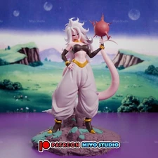 Android 21 - Dragon Ball - Model Kit Unpainted 3d Print GK Statue - Miyo Studio