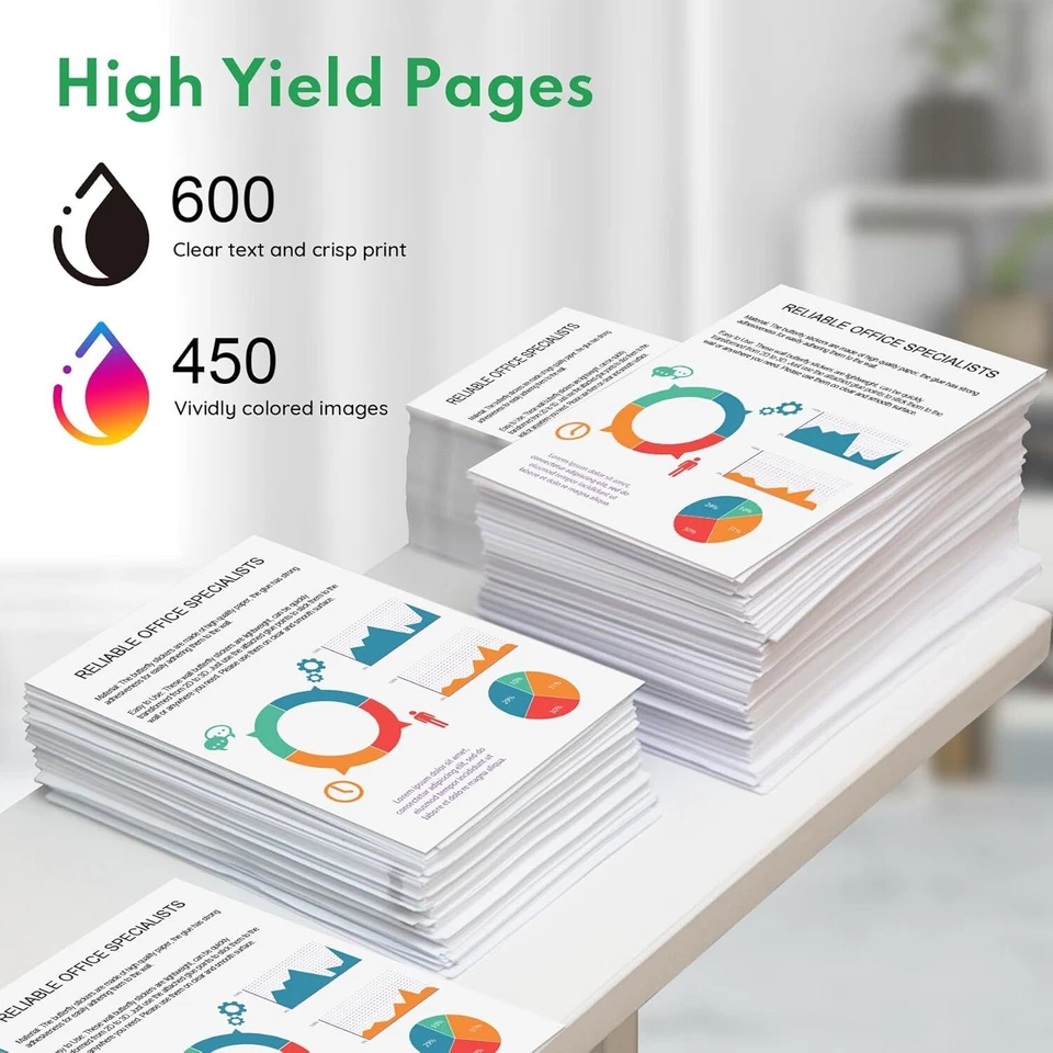 60XL Ink Cartridge for HP Photosmart C4680 D110a C4795 DeskJet D2680 F4280 3PK - Image 3 of 4