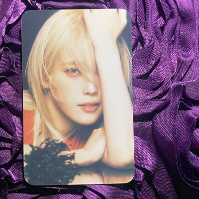 IU CRUSH K POP Celebrity Idol Girl Goddess Photo Card Blonde Red Hot