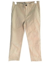 OLD NAVY Boys 14 Straight Khaki Pants Tan Beige Adjustable Waist Uniform