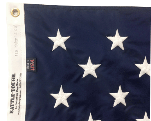 US-Flagge 1,8 X 3 M – Wetterfestes Nylon, Made In USA Von Gettysburg Flag Works, Robust & Langlebig