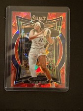 2025 Panini Select WNBA #14 Kalani Brown Red Ice Prizms #/299