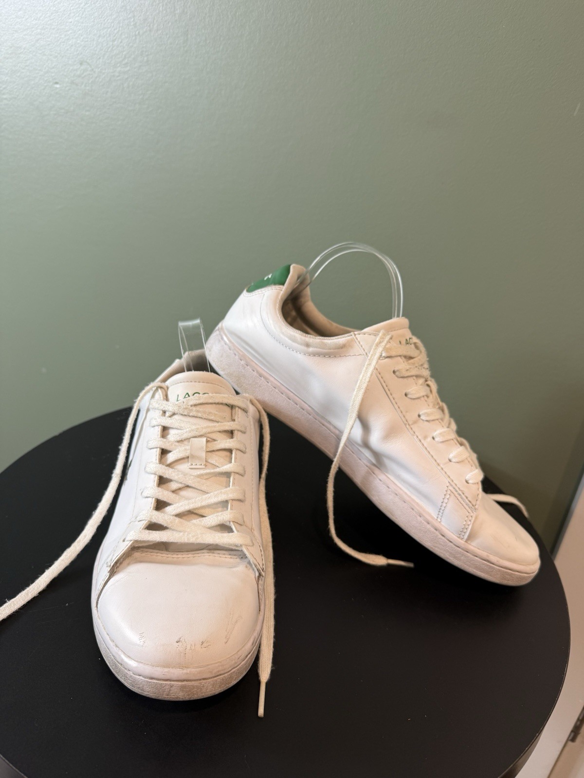 Lacoste Men's Hydez 119 1 P SMA Lifestyle Sneaker Shoes Size 11.5 White Leather thumbnail 6