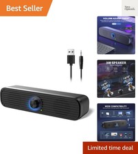 Computer Speakers for Desktop Laptop Tablet, USB Powered PC Speakers, Small S...