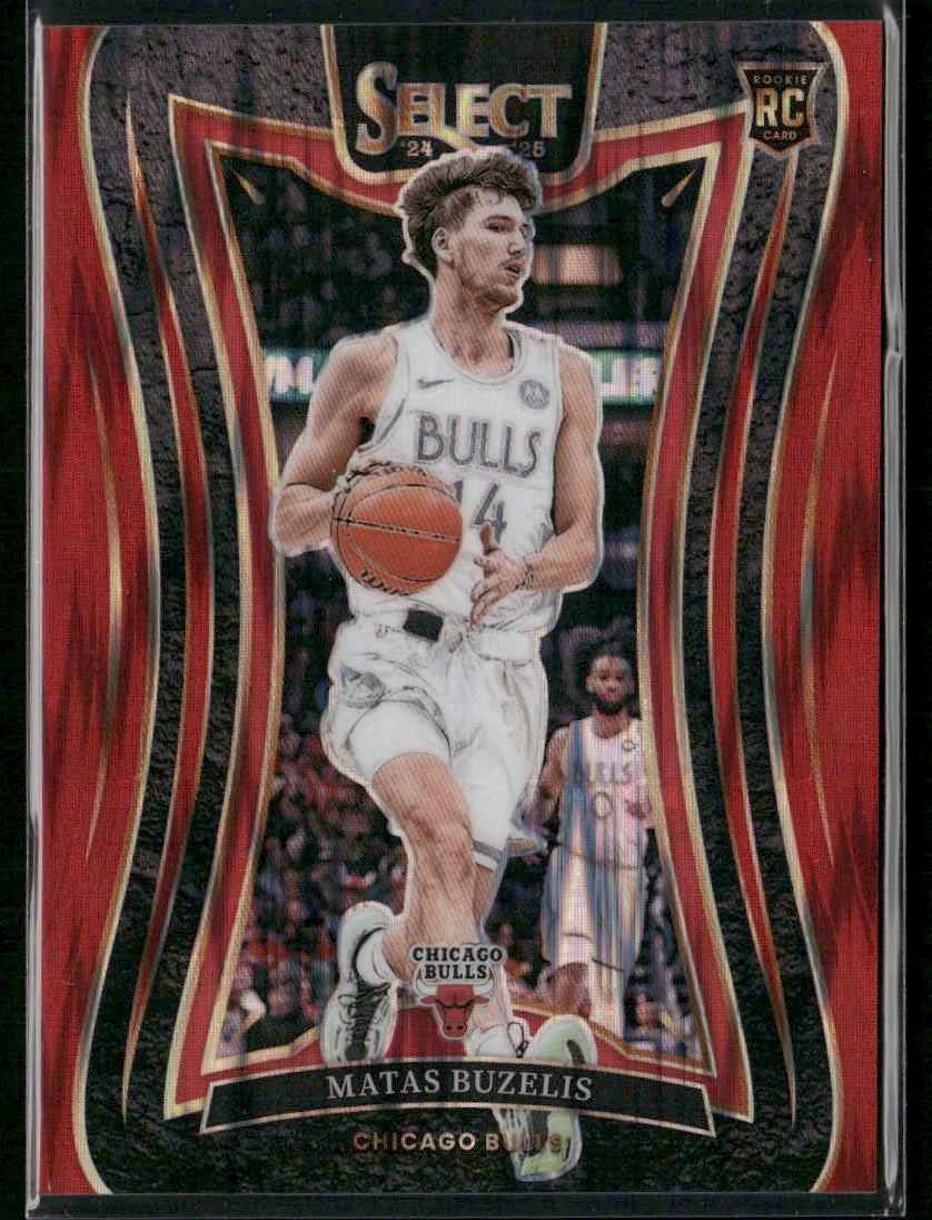 2024-25 Panini Select - Matas Buzelis #384 Red Flash Prizm (RC) /299