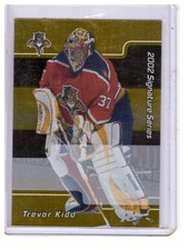 Trevor Kidd 2001-02 ITG BAP Signature Series Autograph Gold Card #185