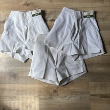Lot Of 3 Womens Your Advantage Vintage High Waist Shorts Size 5/6 White USA Made