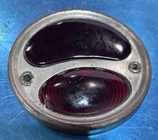 Vintage 1928-1931 Ford Duo Lamp Taillight Stainless Steel Red Glass