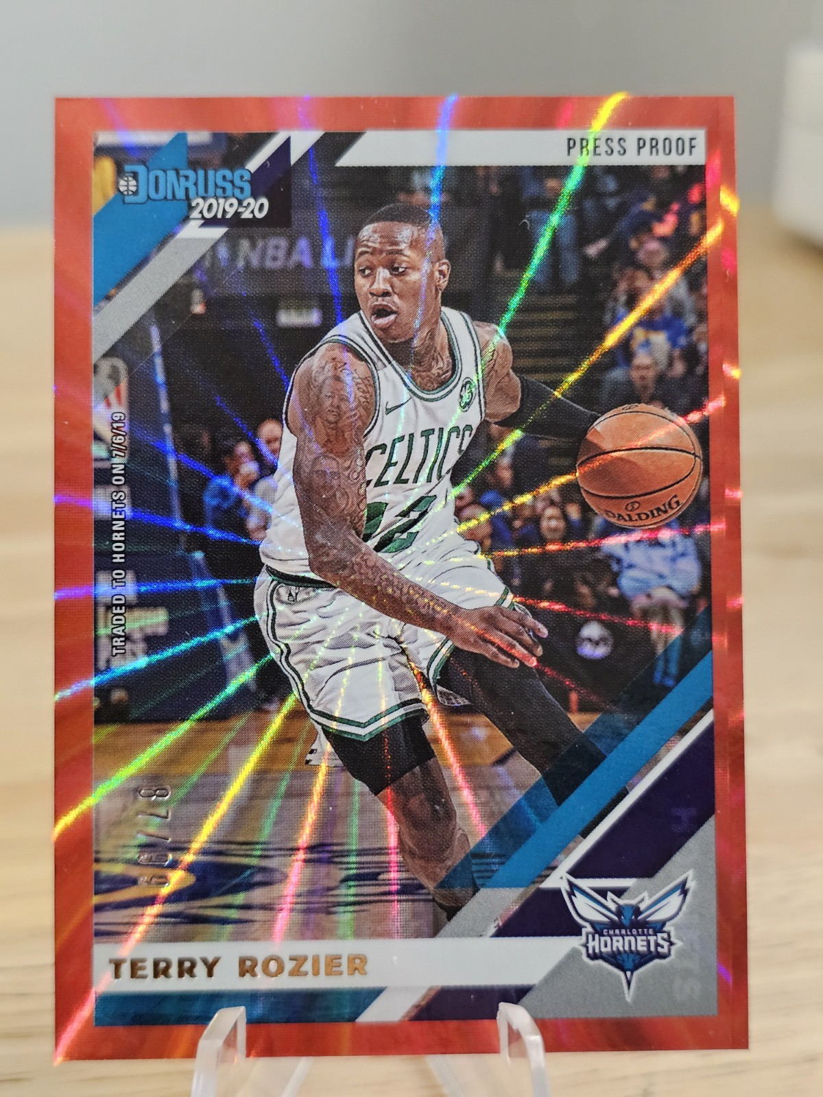 Terry Rozier Charlotte Hornets 2019-20 Donruss Press Proof Red #12