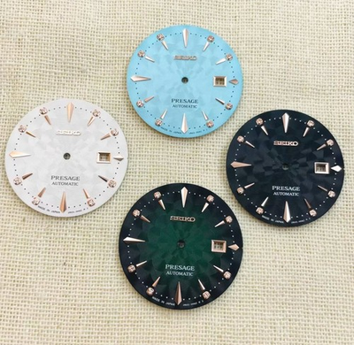 #ad 35mm Watch Dial For Seiko NH35 NH36 Movement diamond inlaid Dials part $25.80