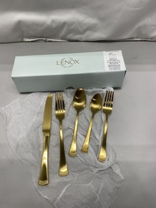 Lenox Portola Gold 20 Piece Flatware Set 877880