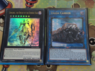 DUOV-DE084 Dingirsu, The Orcust Of The Evening Star & EN009 Union Carrier Yugioh