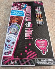 Monster High Valentine's With Pencils Ct.14 In Box