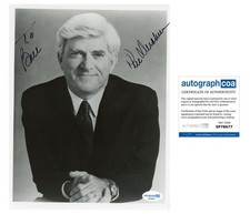 Phil Donahue "Donahue" Host AUTOGRAPH Signed 8x10 Photo 'To Bill' ACOA