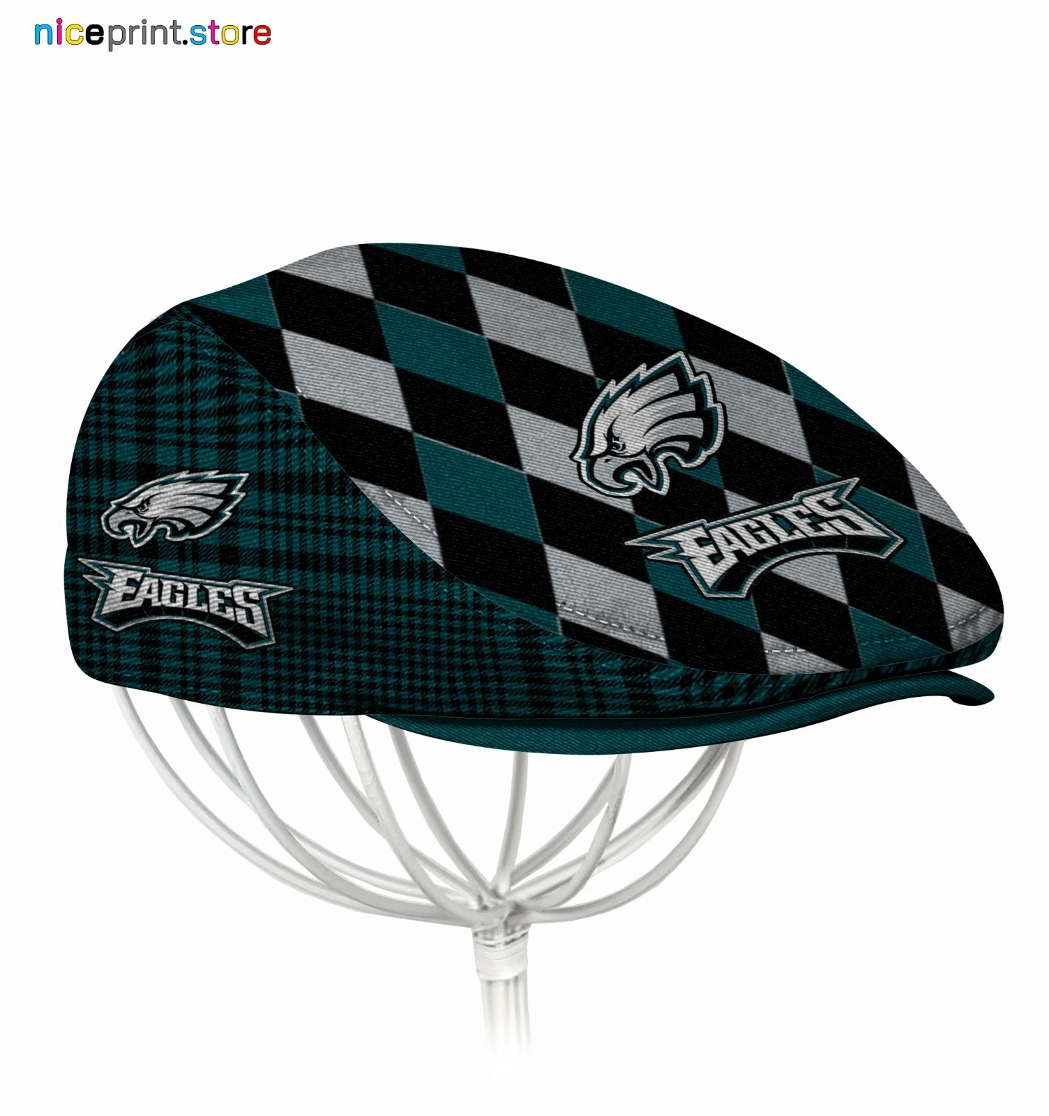 Philadelphia Team Eagles Jeff Cap football Beret Hat Eagles Flat Cap football Golf Cap