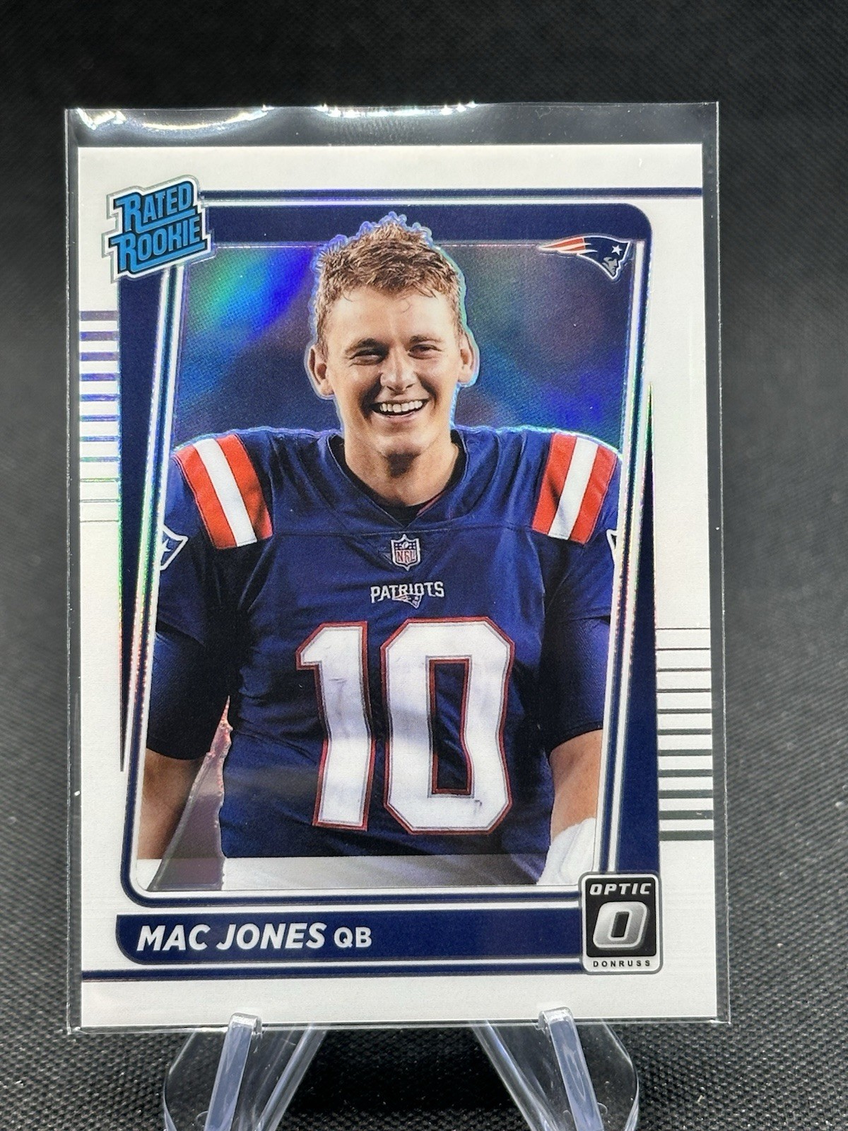 2021 Donruss Optic Mac Jones Holo Prizm Rated Rookie Image Variation #206 49ers