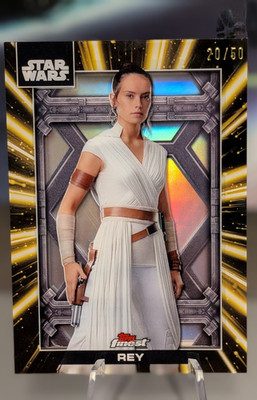 2025 Topps Star Wars Smugglers Outpost REY Lightsaber Shadowbox /50