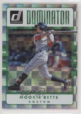 2017 Panini Donruss Dominators 271/999 Mookie Betts #D-3 rg2