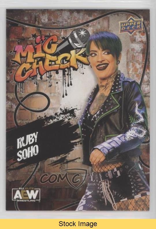 2023 Upper Deck AEW All Elite Wrestling Mic Check Ruby Soho #MC-2 READ 0ps8