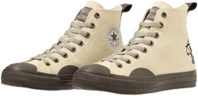 Converse All Star (R) Peanuts BS HI Off White/Taupe 31310740 New w/Box Japan