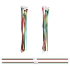 5 Pairs 1.25mm 4PIN Micro Male Female Connector Plug with 28 AWG 100mm Wire