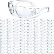100 Pack Bulk Safety Glasses Eye Protection Goggles for Women Men DIY Constru...