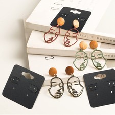 400 Pieces Hanging Earring Card Display 2 X 2 Jewelry Hanging Card - 3 Colors