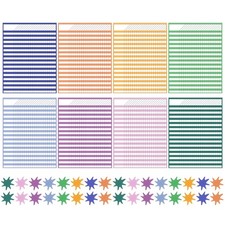 8 Pack Color Crush Dry Erase Incentive Chart with 1350 Stickers Large Classro...