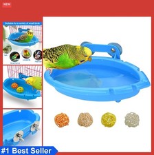 Bird Bath for Cage Small Tub Bowl Hang Inside Parakeet Cockatiel Canary