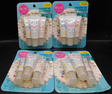 Lot Of 4 EOS Creme La Creme Super Balm Minis 3 Flavors Ea No Exp New  Sealed