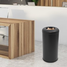 Cylindrical,Open-Top Rubbish Bin,Industrial Waste Container,Commercial Trash Can