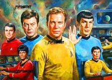 ACEO ATC Sketch - Star Trek - 1/1 - Authenticity Stamp