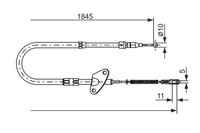 Seilzug Feststellbremse Hinten Links Bosch 1 987 477 119 FÜR Mercedes