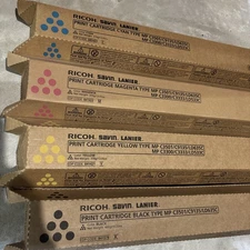 Ricoh Savin Lanier MPC3501/C9135/LD635C Full Set OEM Genuine Toner Sealed NEW