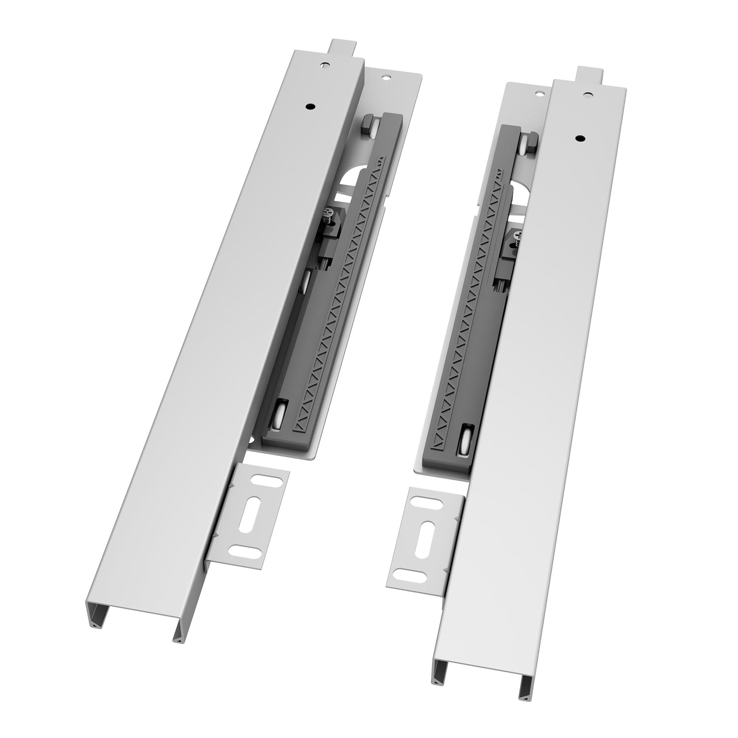 2 Pack 16 Inch Undermount Push To Open Bottom Support Drawer