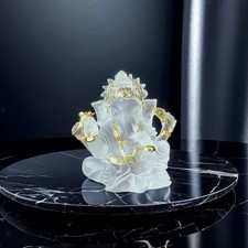 Statue de Bouddha Assis Ganesha En Résine, Collection de Sculptures Artisanales