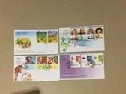 Four after 2000 Israel fdc with multiple stamps and nice picture envelopes
