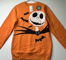 Disney Sweatshirt Nightmare Before Christmas Jack Skellington Glow XS New