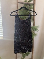 Windsor Black Iridescent Sequin Bodycon Mini Dress