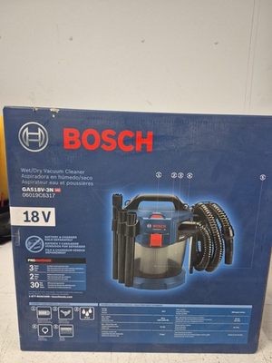 #ad #ad BOSCH GAS18V 3N 18V 1.6 Gallon Wet Dry Shop Vacuum w HEPA Filter NEW IN BOX $130.00