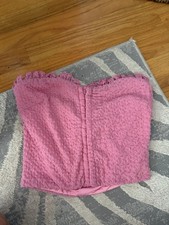 Princess Polly Pink Strapless Textured Bustier