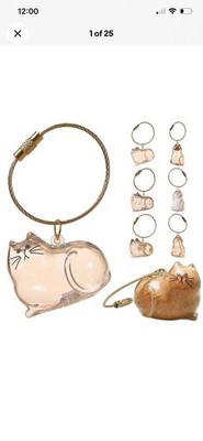 .Cat Keychain Hair Storage Bottle, Cat Hair Storage STOCK NEW Box Pendants C9P6