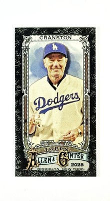 Bryan Cranston 2025 Allen & Ginter Black Border Mini Parallel #209 Dodgers