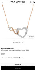 Collana Swarovski Infinity Love Studente e Lucido 🎀