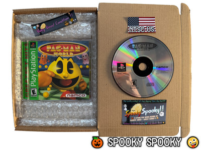 Pac-Man World PS1 Greatest Hits - NTSC-U/C USA sehr guter Zustand CIB mit Reg - Tracked